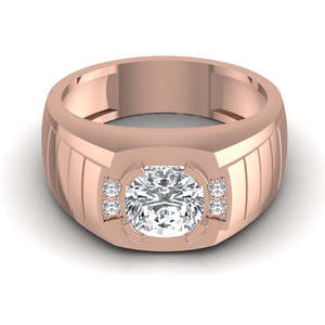 Anillos de Hip Hop de Plata de Ley 925 con corte redondo de diamante cultivado Leb más populares para hombres con claridad VVS mejorada - Product Image 6