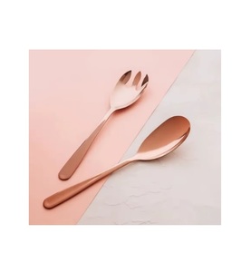 Serveur de salade d'argenterie d'acier inoxydable de bonne qualité avec les poignées perlées de concepteur pour l'hôtel de ménage et la station de vacances - Product Image 4