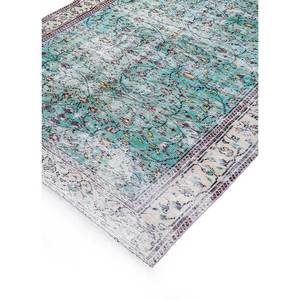 Handmade Large Area Vintage Green Wool <b>Rug</b> 9x12 Rectangle Floral Abstract Patterns for Home Living Room Teen Hallway-Pae-1315 - Product Image 2