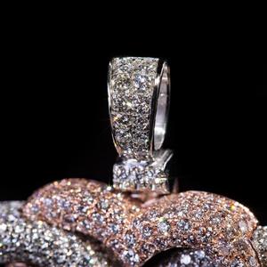 สร้อยคอจี้เพชรแท้ ดีไซน์หรูหรา ประดับด้วยพลอยระยิบระยับ ชุบทอง 10K เหมาะสำหรับงานเทศกาล งานปาร์ตี้ และใช้ในชีวิตประจำวัน - Product Image 6