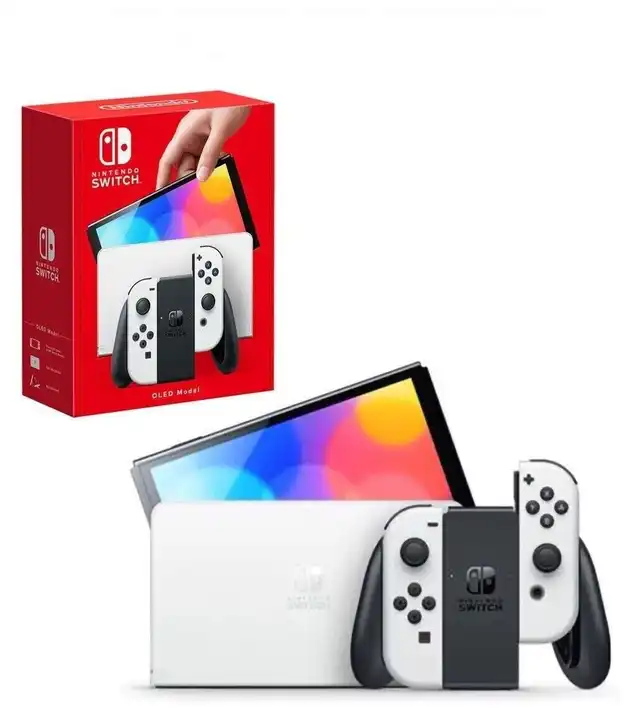  Nintendo Switch – OLED Model w/ White Joy-Con : Video Games
