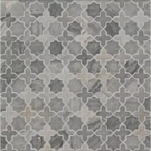 Mosaïque de calcaire gris étoile du maroc poli Design moderne pour le carrelage de mur et de sol de salon pour la décoration de la maison - Product Image 1