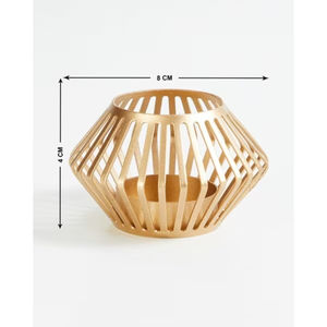 Elegant Tea <b>Light</b> Holder in Gold Color Iron with <b>Marvelous</b> Design Perfect for Events and Home Decor - Product Image 5
