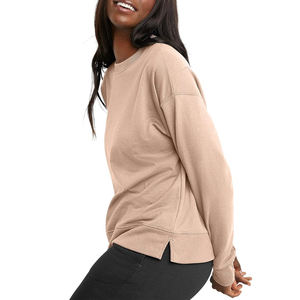 Ropa de calle de alta calidad para mujer, ropa de moda al por mayor, sudaderas en blanco, sudadera de algodón personalizada para mujer - Product Image 4