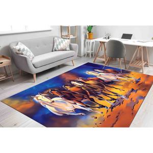 Alfombra con Diseño de Caballos Corriendo: Alfombra de Pasillo Suave Antideslizante, con Pelo Suave - Product Image 1