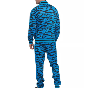100% haute qualité hommes fermeture éclair survêtement noir Polyester polaire avec col à capuche fermeture éclair survêtement hommes survêtements - Product Image 3