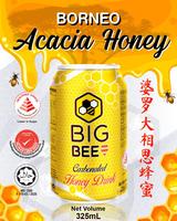 Refresco de Miel Natural Acacia Big Bee Borneo 325ml, Carbonatado, Enlatado, Bajo en Azúcar, Alto en Antioxidantes, Refrescante, Opción Saludable, Halal 24