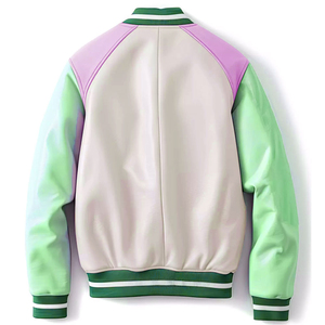 MOVA TEXTILE OEM Services Chaqueta universitaria de piel de oveja genuina para hombre de alta calidad Chaqueta de béisbol Letterman de invierno popular - Product Image 6