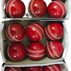 ลูกบอลคริกเก็ตสีขาวสำหรับฝึกซ้อมแบบเข้มข้นทำจากหนังออกแบบได้ตามต้องการ - Product Image 3