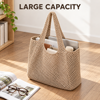 Sac fourre-tout en tricot réutilisable, écologique, tissé pour femmes et hommes, usage quotidien, vente en gros, directement de l'usine, stock disponible, expédition rapide