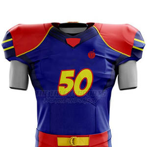 Uniforme de Fútbol Americano de Estilo Único, Personalizable para Equipos Nacionales, Manga Corta, Transpirable, 100% Poliéster, Personalizable para Hombre - Product Image 3