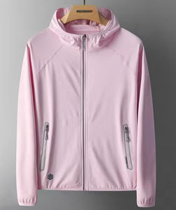 Chaqueta cortavientos unisex personalizada High Street Spandex/poliéster lona venta al por mayor a prueba de viento impermeable invierno correr - Product Image 4