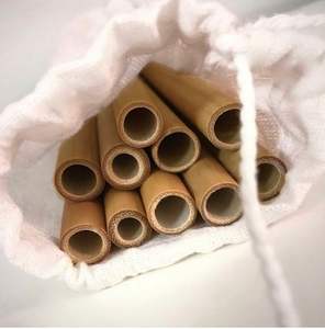 Échantillon gratuit/Pailles en bambou réutilisables naturelles avec plusieurs tailles et logo d'étiquette de logo de conception personnalisée - Product Image 2