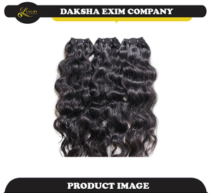 Meilleures ventes d'extensions de cheveux indiennes TEMPLE 100%, non traités, prix de gros, MACHINE, DOUBLE trame, paquets et perruques, fabricant - Product Image 2