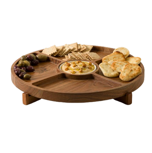 Bandeja Rectangular de Madera para Servir en la Cocina, Plato para Salsas y Aperitivos, Estilo Moderno de Mediados de Siglo, Decoración para Casa de Playa - Product Image 4