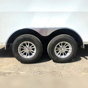 Tandem Hidráulico Heavy Duty Tandem Caja basculante Remolque Max 40T Carga útil 9590x2550x3995mm Balancín de acero caliente Placa exterior - Product Image 5