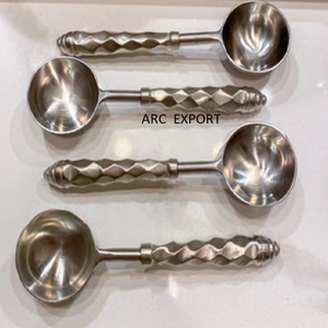 Ensemble de couverts fantaisie décoration design noir avec poignée en agate blanche décoration de table ensemble de couverts en gros Unique à bas prix - Product Image 2