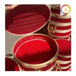 Eco Friendly Rattan and Bamboo Basket Handmade Tet <b>Gift</b> <b>Hamper</b> and Home Decoration - Product Image 1