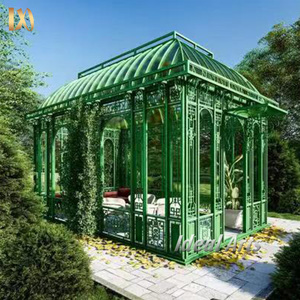<span class=keywords><strong>Giardino</strong></span> moderno <span class=keywords><strong>in</strong></span> fusione grande metallo <span class=keywords><strong>in</strong></span> ferro battuto Gazebo verde casa Orangerie - Product Image 5