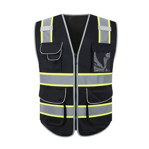 Chaleco de Seguridad de Trabajo Color Negro, Diseño OEM, Lona, Verano, Sin Mangas, Multibolsillos, Utilitario, en Todos los Colores y Tallas - Product Image 1