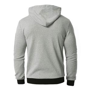 Sweat à capuche mode OEM Streetwear vierge Sweat à capuche manches longues coupe ajustée pour hommes Sweats à capuche en polaire - Product Image 4