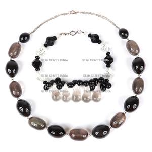 Collier de perles en résine pour femmes, fait à la main, tour de cou irrégulier blanc pour mariage, cadeaux chrétiens - Product Image 3