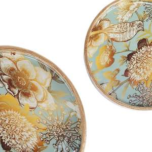 Plateau de service rond en bois, décoration d'intérieur, plateau de rangement pour la salle de bain, comptoir de vanité, à prix avantageux - Product Image 5