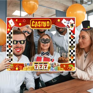 Accessoires de cadre de cabine photo de <span class=keywords><strong>casino</strong></span> Ensemble de cadre photo selfie de poker de las vegas pour les jeux de poker de <span class=keywords><strong>casino</strong></span> Fournitures de décorations de fête de nuit - Product Image 6