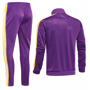 Breathable Custom <b>Polyester</b> <b>Tracksuits</b> for Men Zipper Up Sweatshirt & Training Joggers with Adjustable Drawstring - Product Image 4