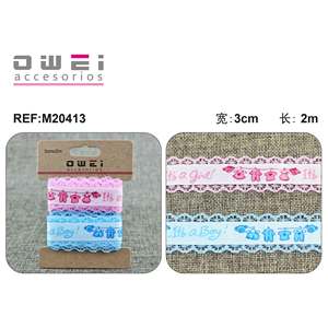 Colorful Decorative <b>Lace</b> <b>Ribbon</b> for Baby & Kids Decor - Product Image 1