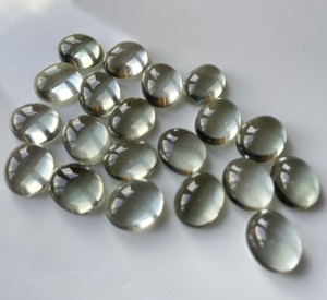 Améthyste verte naturelle ovale 5x7mm Cabochon dos plat-améthyste verte en vrac de qualité supérieure - Product Image 5