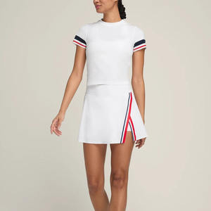 Ventes en gros de jupes de tennis pour femmes, logo personnalisé, séchage rapide, fitness, respirantes, avec poche, jupes de course, jupes de sport - Product Image 4