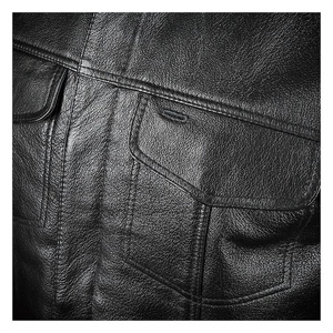 Nouvelle arrivée taille personnalisée nouveau style gilet en cuir véritable pour hommes meilleur Design nouveau 2025 gilet en cuir à vendre fabriqué au Pakistan - Product Image 6