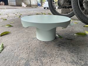 Handmade High Quality Round Oval Lacquer Tray Scalloped Design Food Serving Customizable Placemat Board <b>Stool</b> Trinket Print - Product Image 4