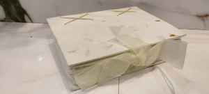 Superventas, Adorable, hecho a mano, Natural, para escuela, oficina, uso, Mary Gold Flower Paper con borde interior de cubierta, juego de cuaderno diario - Product Image 4