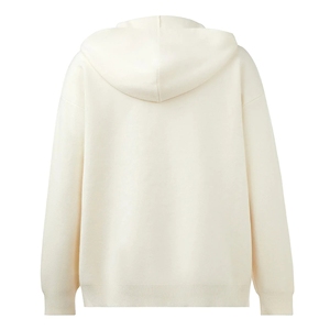 Sweat à capuche en molleton tricoté pour femme, délavé à l'acide, surdimensionné, lourd, épais, uni, chaud, pull, épaules tombantes, coupe ample, personnalisé - Product Image 4