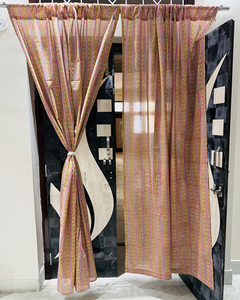 Rideaux en coton tissé écologiques à motif floral classique avec œillets, translucides (ombrage de 1 à 40 %), toutes saisons, pour hôtel, maison, café - Product Image 6