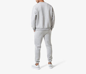 Haute qualité 100% coton hommes Baggy survêtements hiver solide motif à capuche et pantalons de survêtement ensemble en gros survêtement - Product Image 6