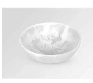 Bol de service en résine blanche au design ondulé classique, bols à salade de fruits, vaisselle de qualité supérieure, bol tendance, fabrication artisanale indienne - Product Image 2