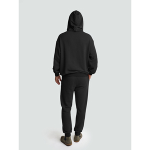 Custom Men's Track Suit High Quality Hoodie And <b>Joggers</b> <b>Plus</b> <b>Size</b> Tracksuits Jogging Two Piece <b>Set</b> - Product Image 3