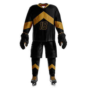 Uniforme de Hockey sobre Hielo 100% Poliéster en Existencia, Precio Económico, Talla Adulto, Ropa de Equipo, Uniforme de Hockey sobre Hielo para Hombre - Product Image 1