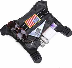Custom Lightweight Waterproof <b>Running</b> Vest Front Chest Pack with Built-In Phone Holder Anti-Theft Sports Chest Rig Bag for Men - Product Image 6