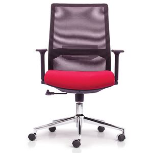 Silla de Oficina Ergonómica Premium con Malla Cromada, Altura Ajustable y Reposacabezas - Product Image 2