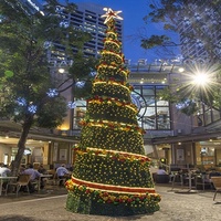 Neujahrs-Dekoration Riesiger Festlicher PVC Künstlicher Weihnachtsbaum Weihnachtsbaum-Dekor