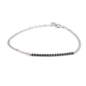 925 Sterling Silver Rhodium Plated Waterway Bracelet Classic Diamond <b>Set</b> Platinum <b>Bangles</b> for Wedding Party or Gift - Product Image 2