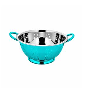 Passoire en argent avec poignées de maintien, pour rincer et égoutter les fruits, les légumes, les pâtes, décoration d'intérieur, design Art Déco, vente en gros - Product Image 5