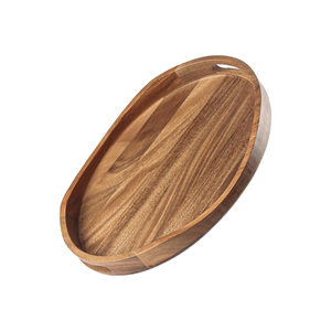 ถาดเสิร์ฟไม้อะคาเซียแบบเรียบง่ายพร้อมที่จับถาดวางบนโต๊ะกาแฟสำหรับห้องนั่งเล่นห้องนอนโรงงานในเวียดนาม - Product Image 3