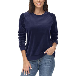 clean minimal lightweight cotton breathable relaxed <b>comfy</b> everyday Women Sweatshirts classic - Product Image 1