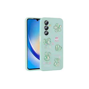 For Samsung for Galaxy A14 5G Light Green Embossed Figure Glossy Silicone Cover MRSA <b>Toys</b> Retail Packaging for Models 14 Plus 13 - Product Image 1