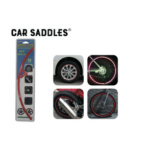 16PC <b>Rubber</b> Reflective <b>Strip</b> Red - Product Image 1